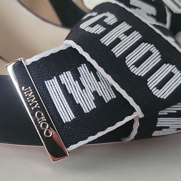 NWT NIB Sz 35.5 Jimmy Choo Tegan Black Bow Dainty Coquette Suede Heels Pumps 5 - Picture 9 of 13